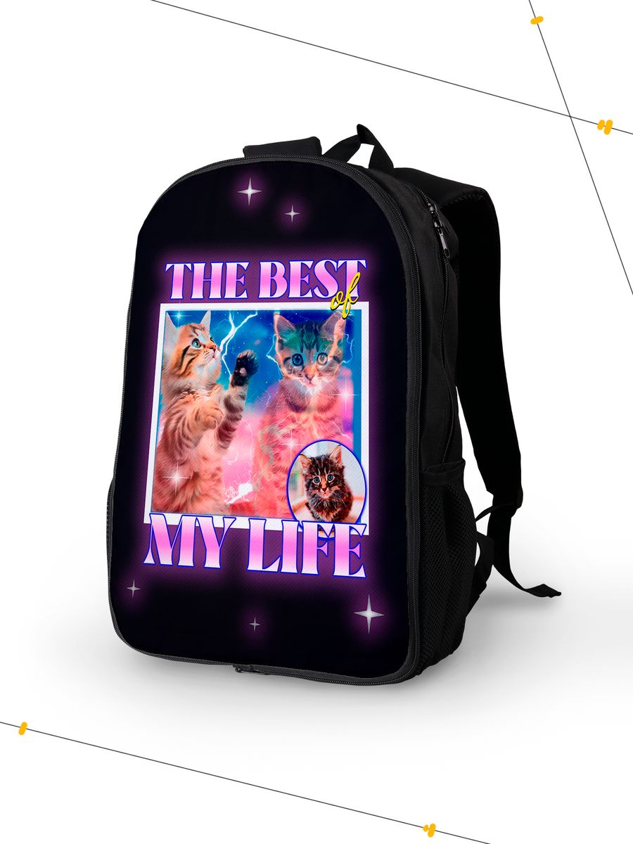 картинка Рюкзак|The Best My Life|Лучшее в Моей Жизни|Коты от магазина Каждому Своё