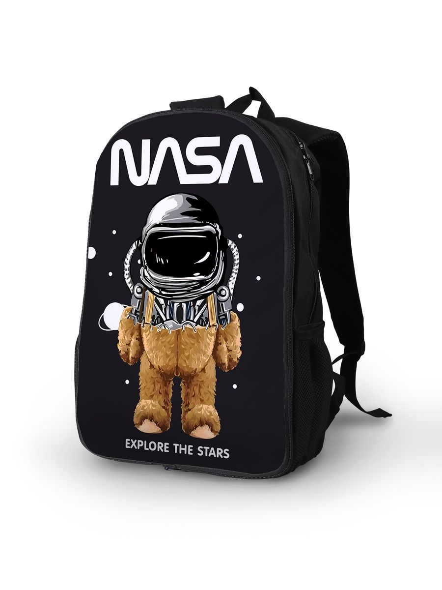 картинка Рюкзак Портфель Космос Звезды Луна Планеты Космонавт от магазина Каждому Своё