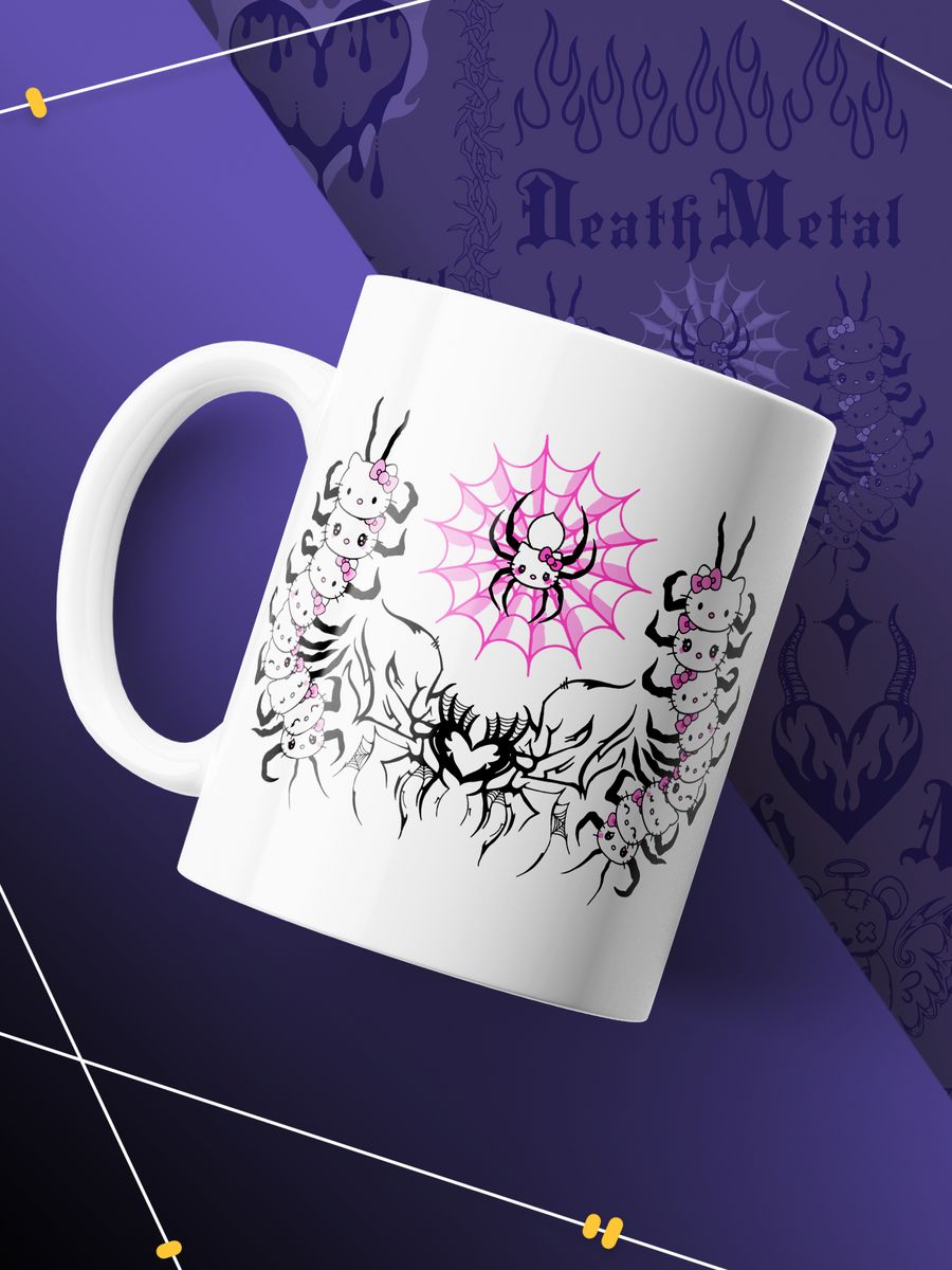 картинка Кружка Аниме Death Metal Хеллоу Китти от магазина Каждому Своё