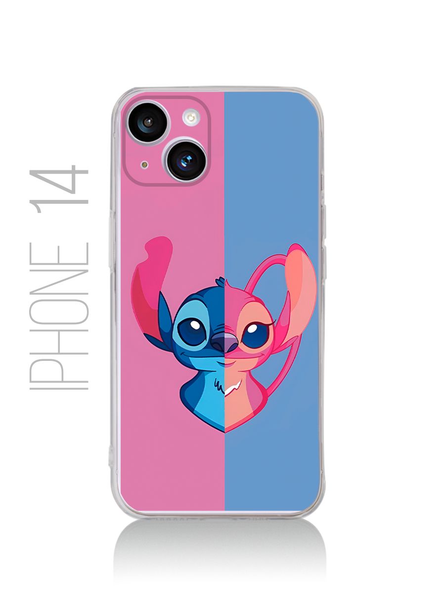 картинка Чехол на Iphone 14 Мультфильм Лило и Стич|Ангел от магазина Каждому Своё