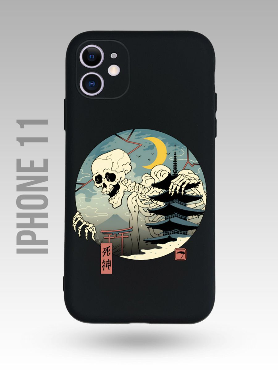 картинка Чехол на Iphone 11 Японский Стиль|Japan|Япония|Скелет|Гигант от магазина Каждому Своё