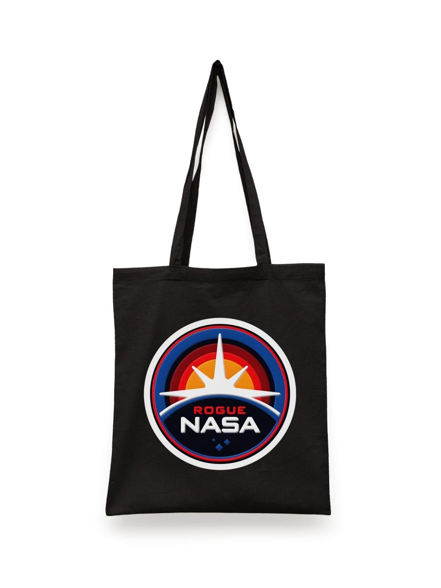 картинка Шоппер принт логотип Наса NASA от магазина Каждому Своё