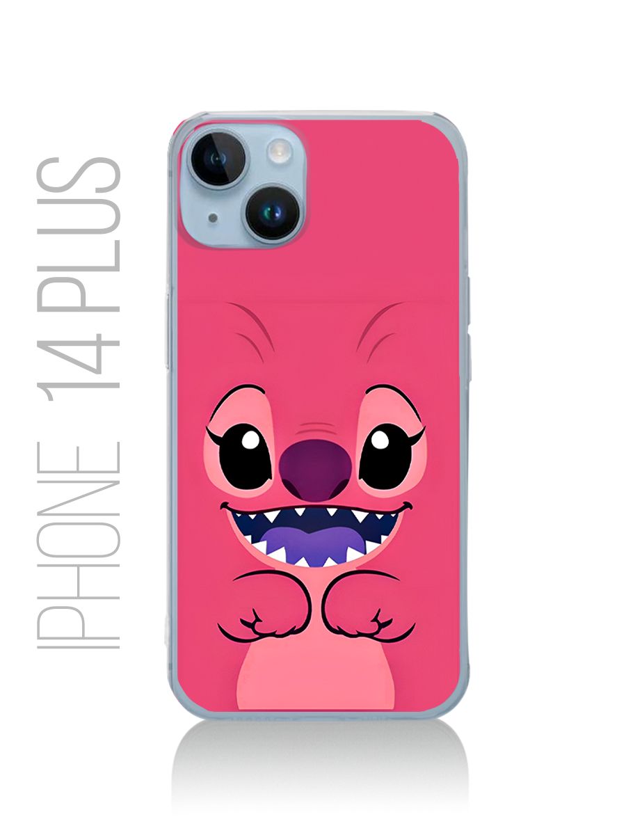 картинка Чехол на Iphone 14 Plus Мультфильм Лило и Стич|Стич от магазина Каждому Своё