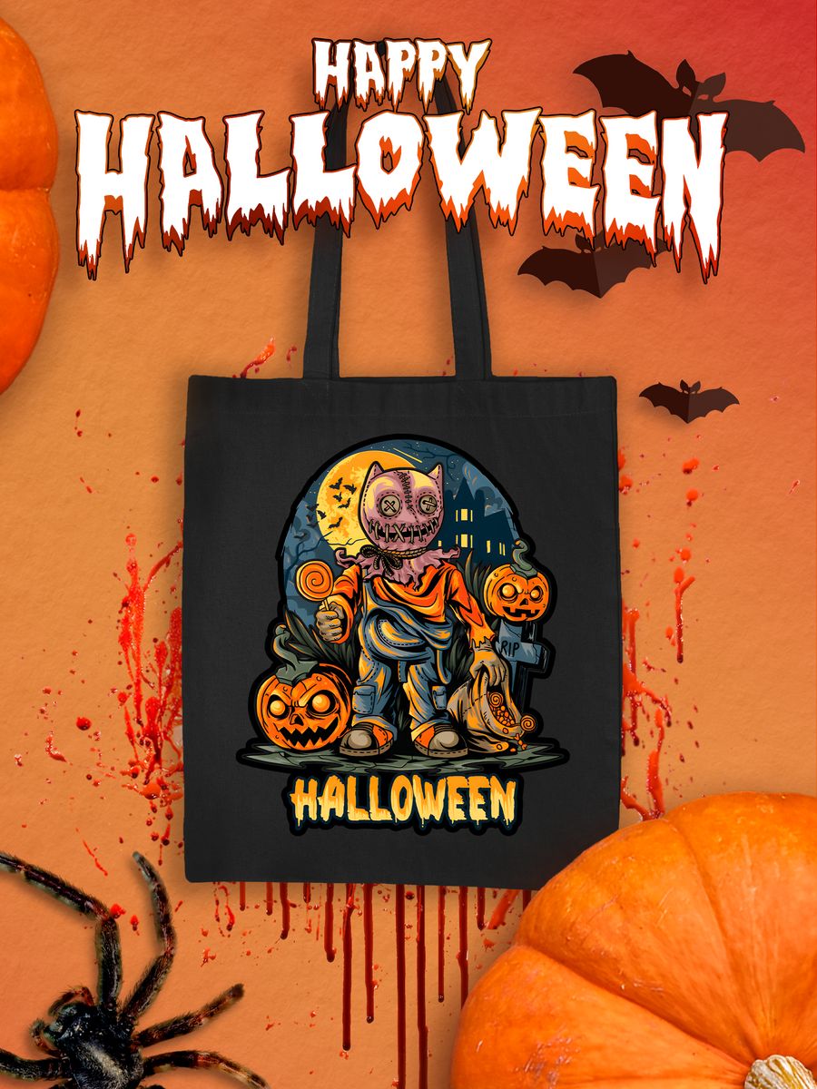 картинка Хеллоуин Helloween Тыква Зомби Скелеты от магазина Каждому Своё
