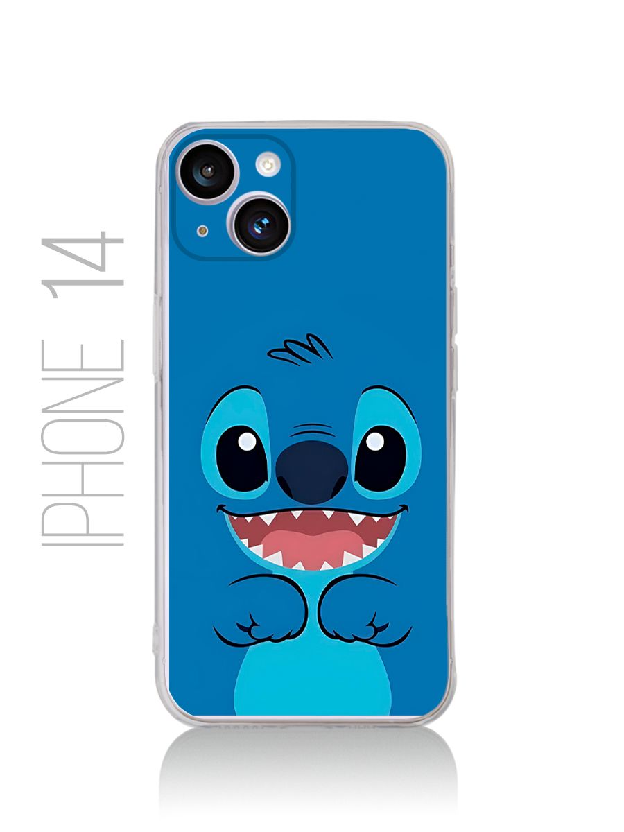 картинка Чехол на Iphone 14 Мультфильм Лило и Стич|Стич от магазина Каждому Своё