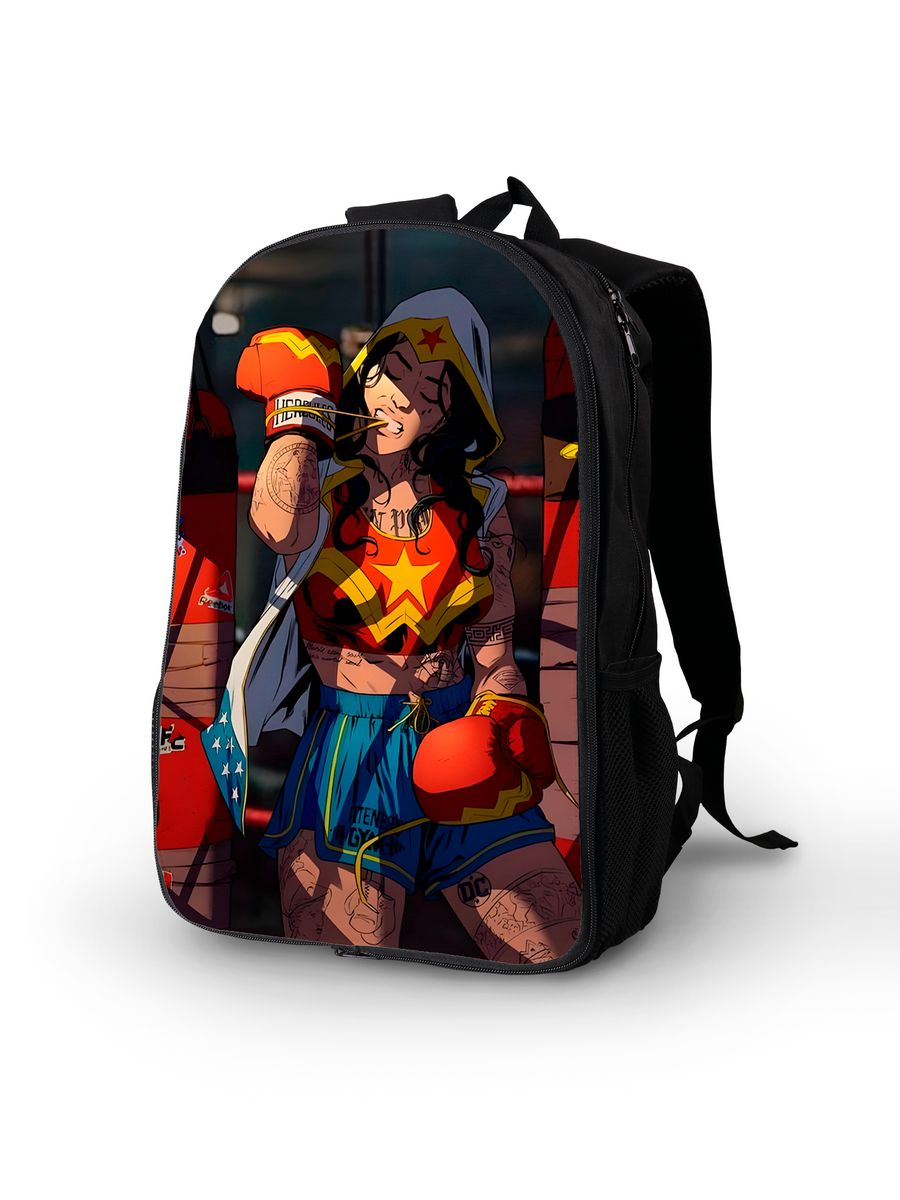 картинка Рюкзак|Спорт|Боксер|Boxer|Бокс|Box|Super Girl|Супер Девушка от магазина Каждому Своё