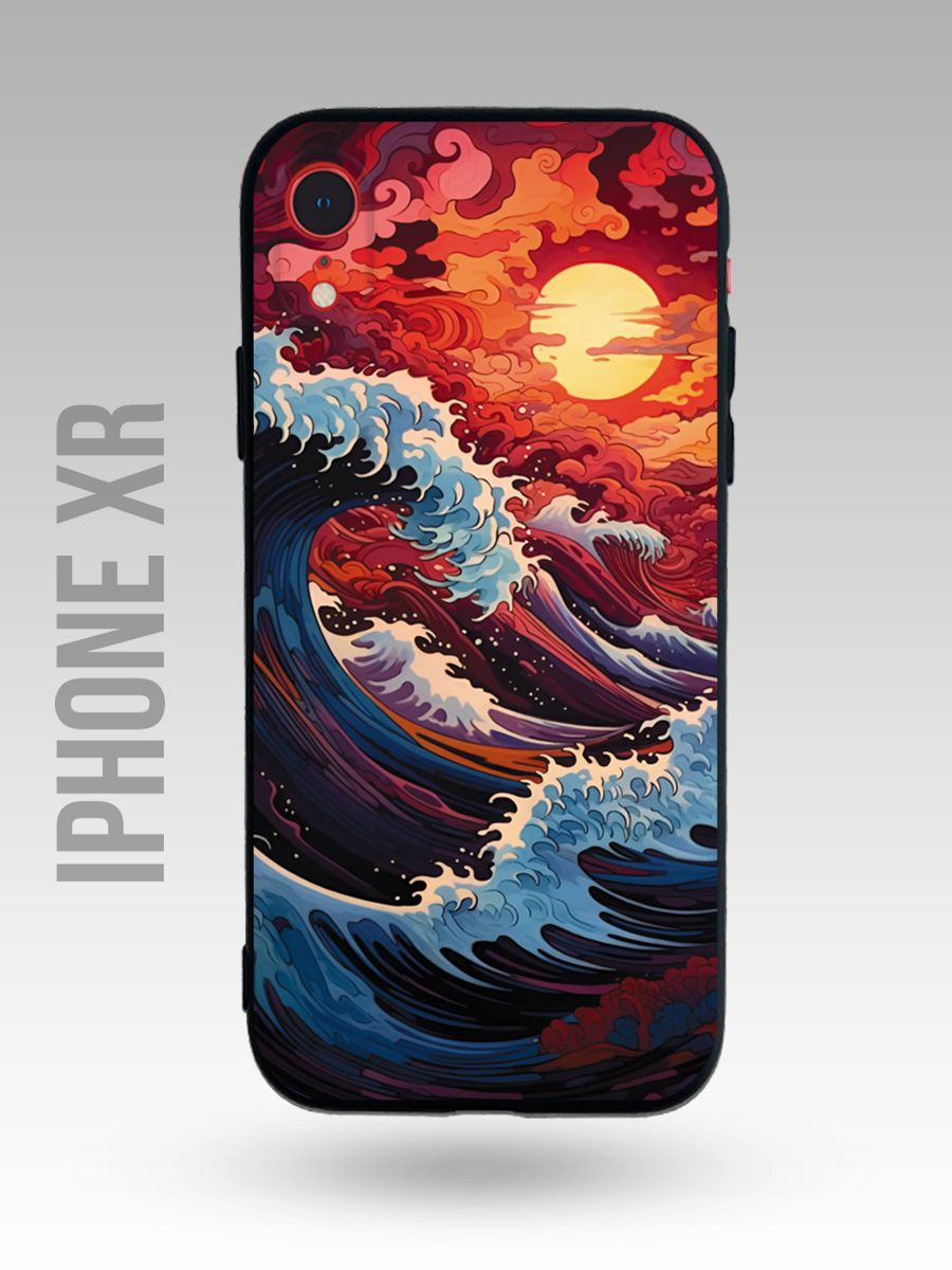 картинка Чехол на Iphone XR Японский Стиль|Волна в Канагаве от магазина Каждому Своё