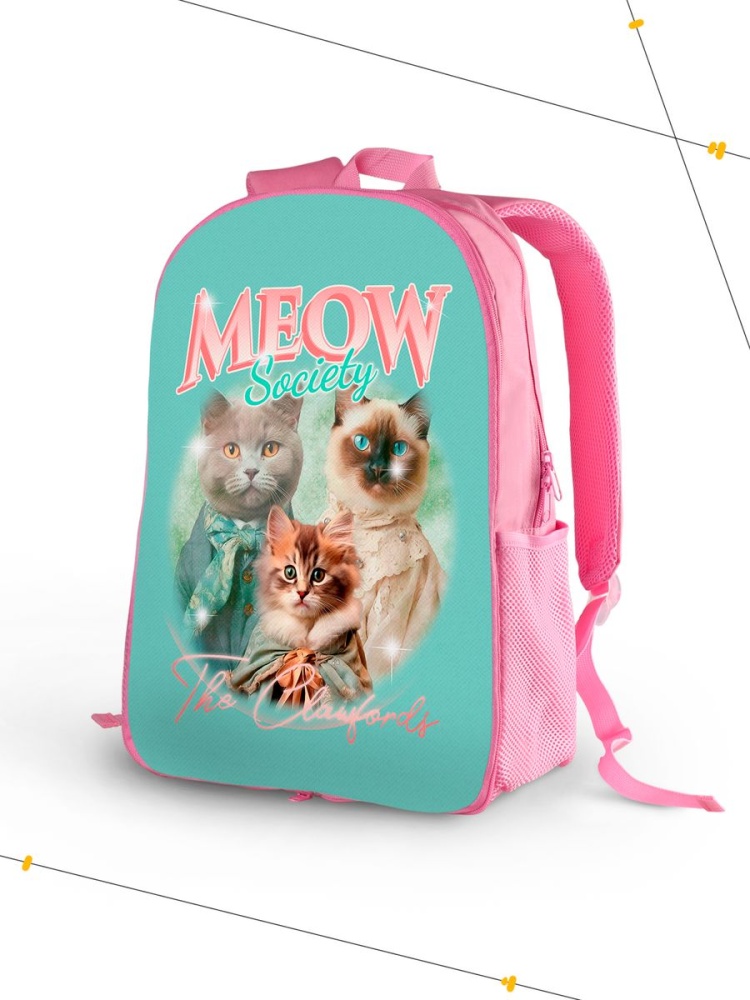 картинка Рюкзак|Meow Society|Общество Мяу|Животные|Котики от магазина Каждому Своё
