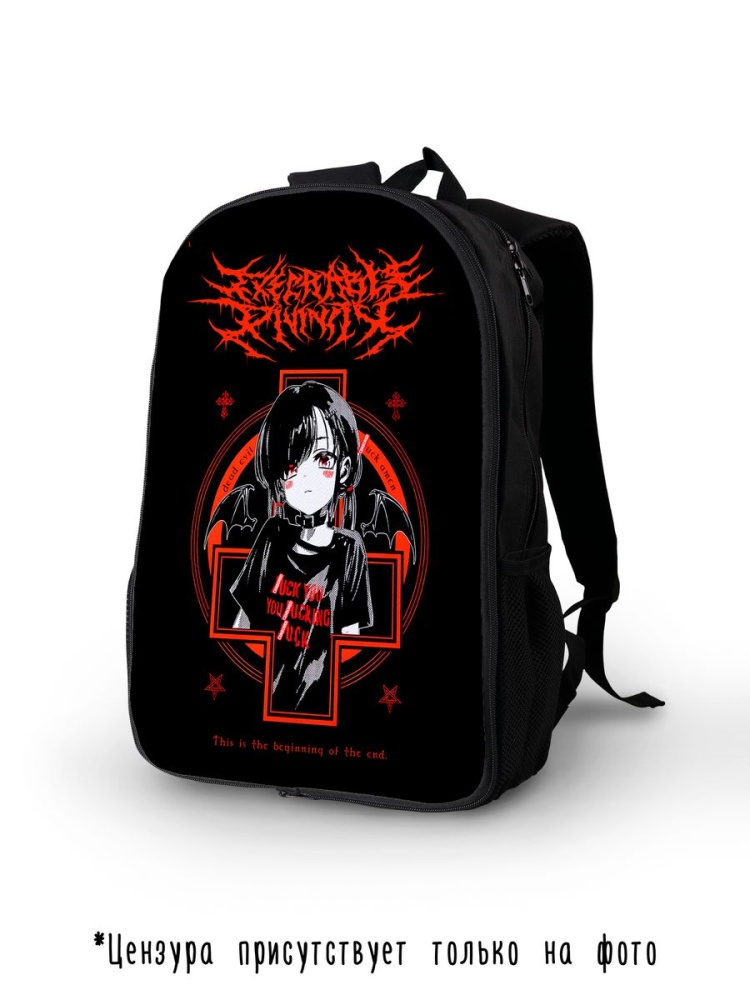картинка Рюкзак Портфель Дед Инсайт Аниме Демон Крест Y2K от магазина Каждому Своё