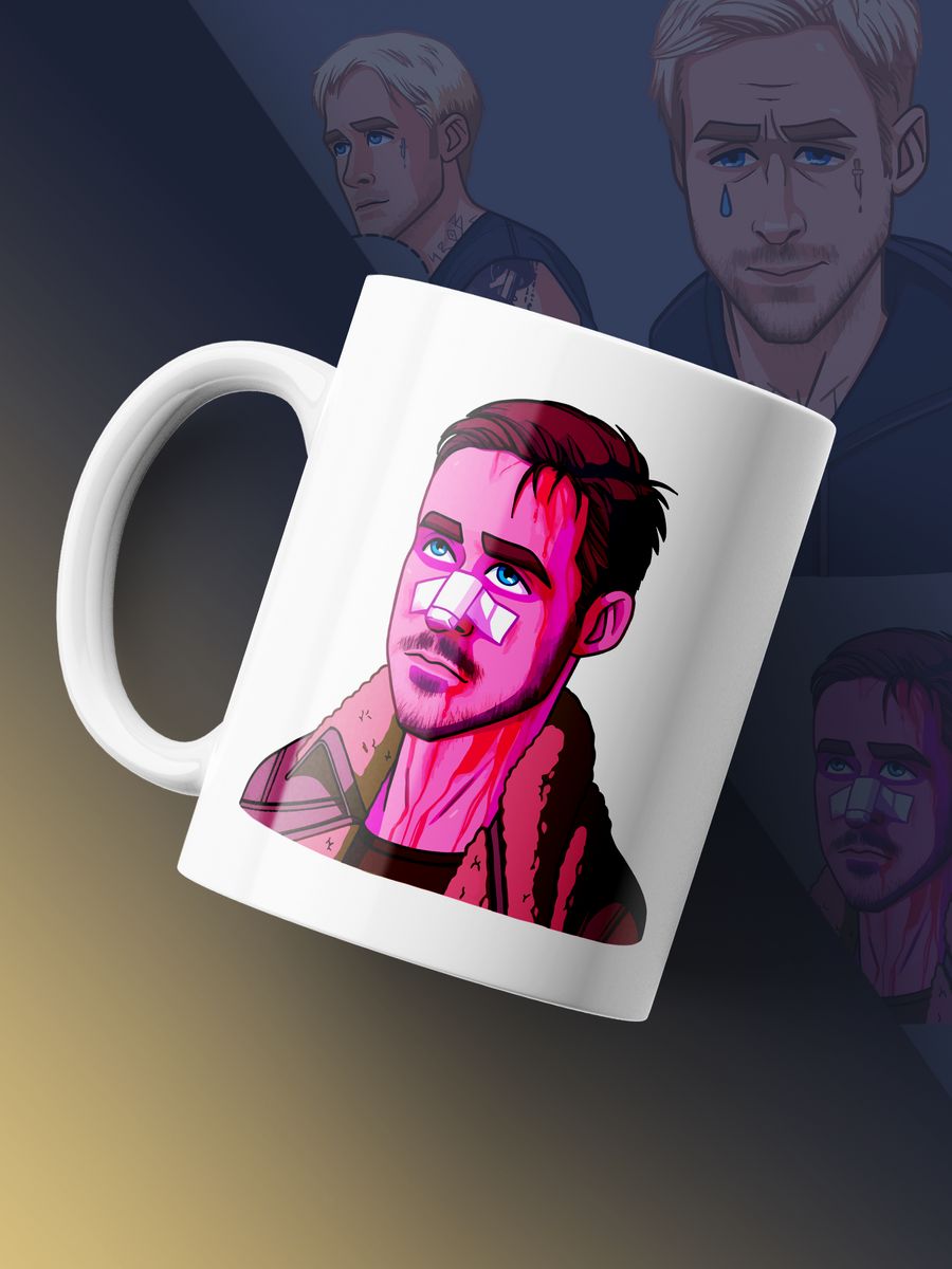 картинка Кружка Райан Гослинг Rayan Gosling Бегущий по лезвию Мем от магазина Каждому Своё