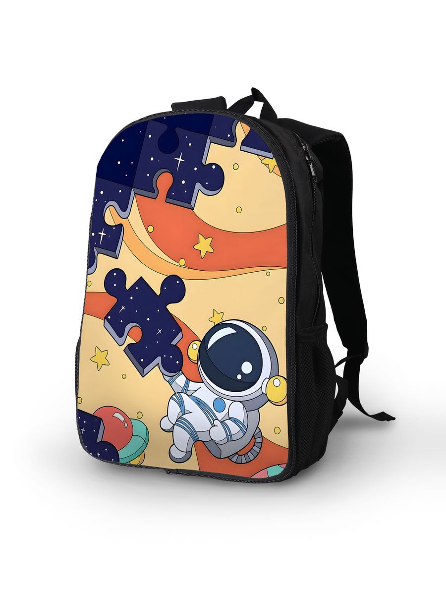 картинка Рюкзак Портфель Космос Звезды Луна Планеты Космонавт от магазина Каждому Своё