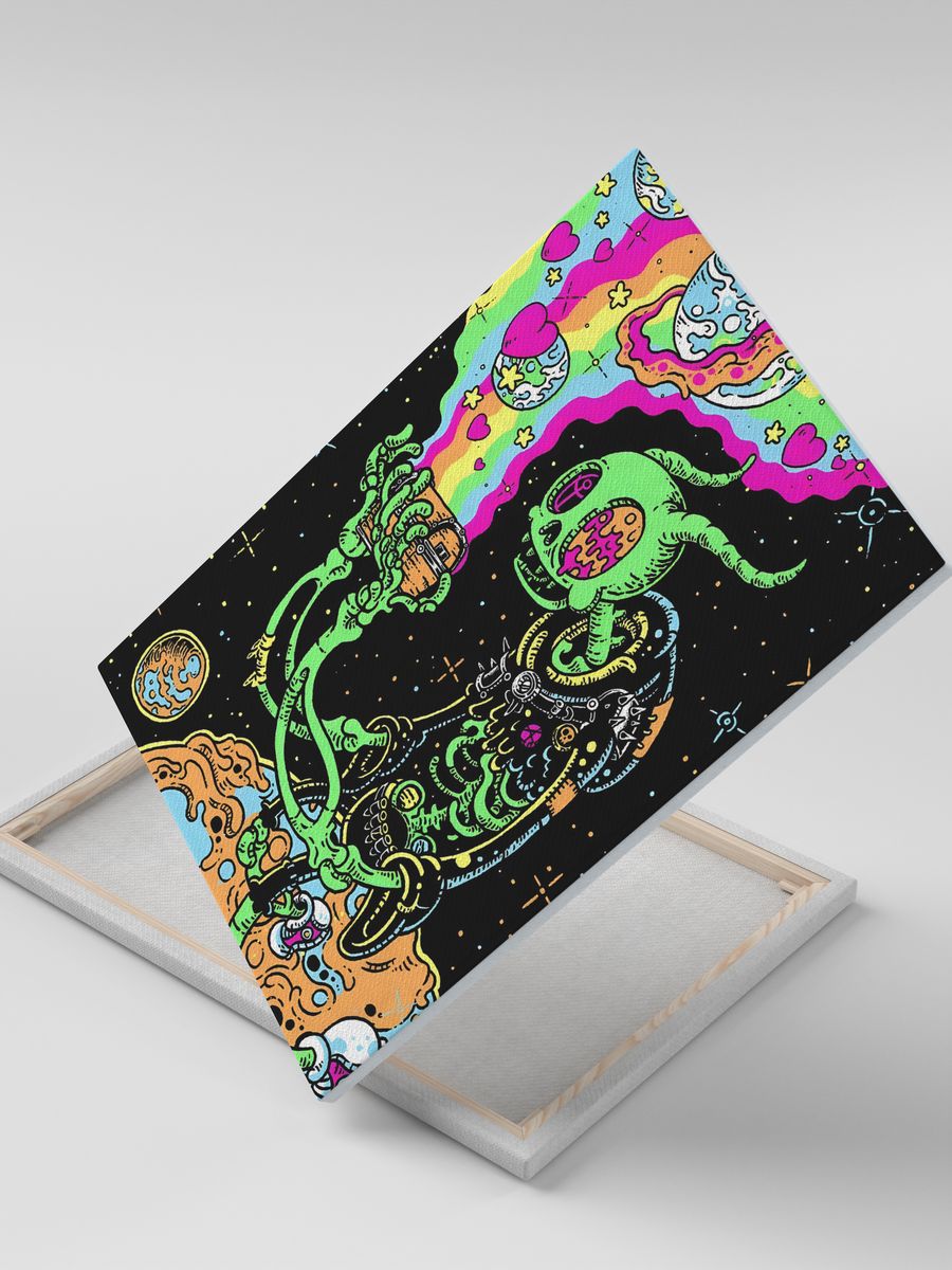 картинка Картина|Абстракция|Психоделика|Скелет|Космос|Вселенная от магазина Каждому Своё