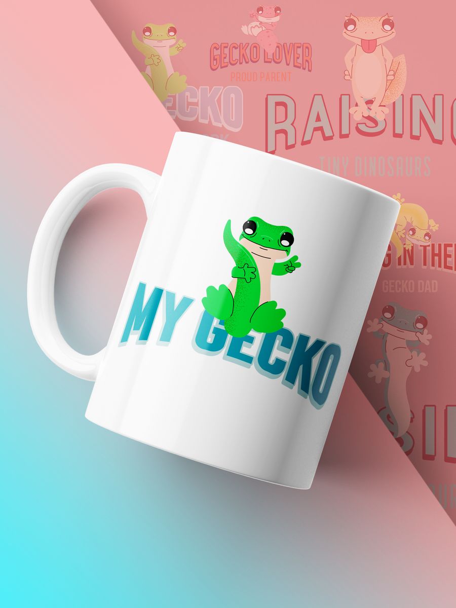 картинка Кружка Animals Животные Geckos Геккон Съел Мою Домашку от магазина Каждому Своё