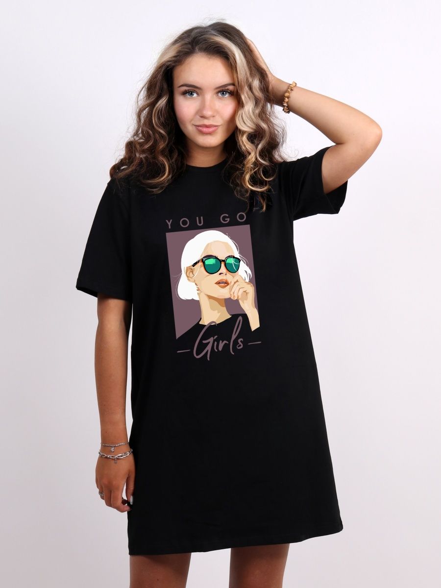 картинка Платье с принтом Pretty girl от магазина Каждому Своё