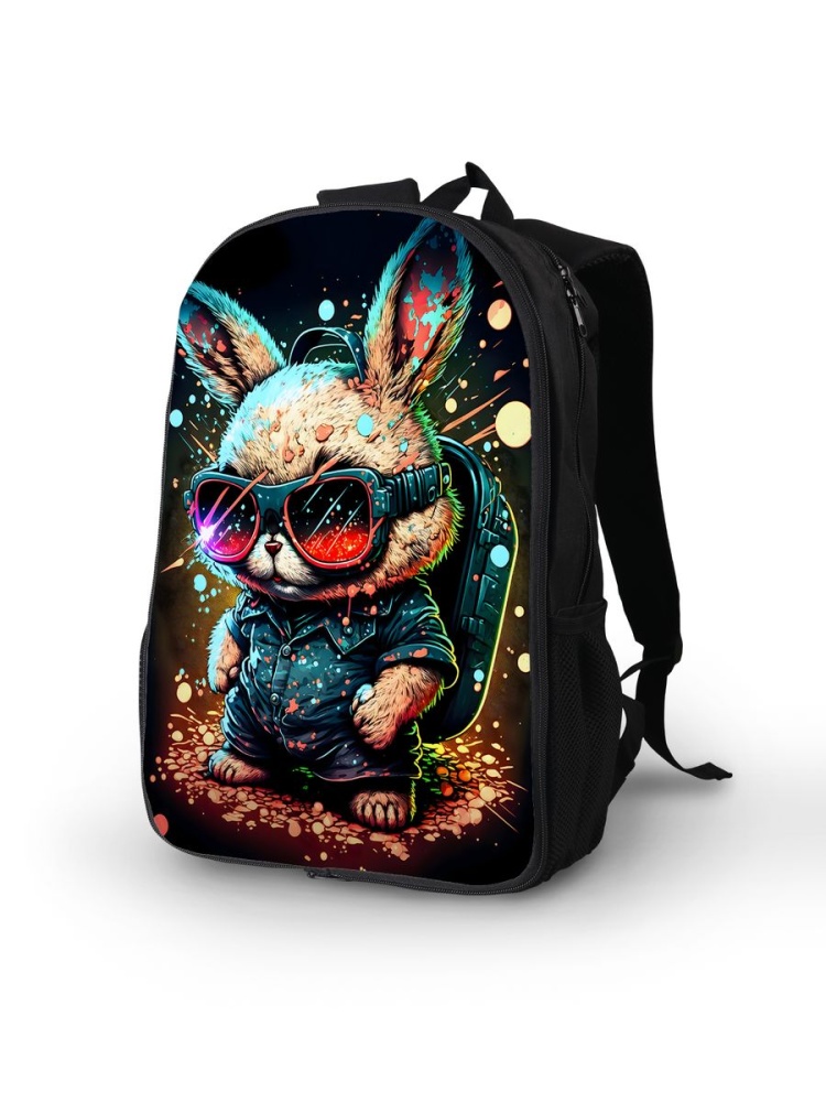 картинка Рюкзак Портфель Заяц Кролик Зайчик Заяц в очках от магазина Каждому Своё