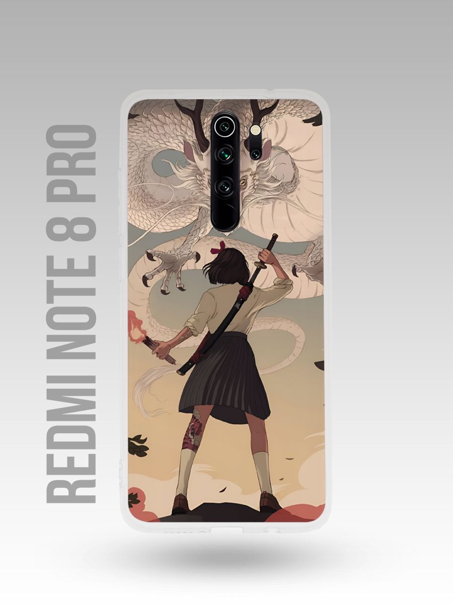 картинка Чехол на Xiaomi Redmi Note 8 Pro Китайский Стиль|Девушка от магазина Каждому Своё