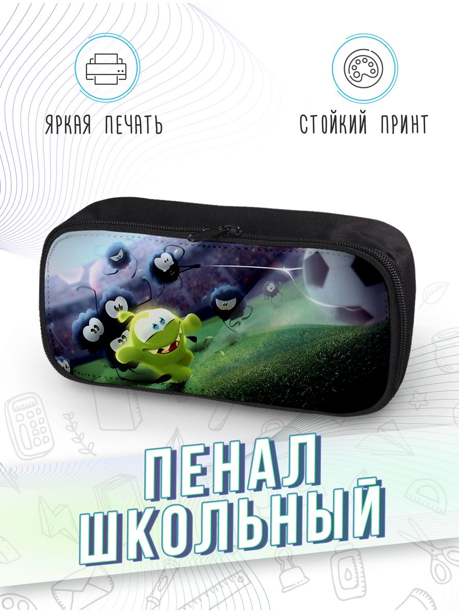 картинка Пенал школьный Ам Ням Om Nom Мультсериал Игра от магазина Каждому Своё