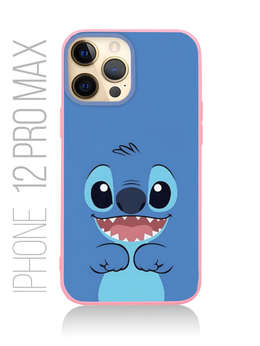 картинка Чехол на Iphone 12 Pro Max Мультфильм Лило и Стич|Стич от магазина Каждому Своё