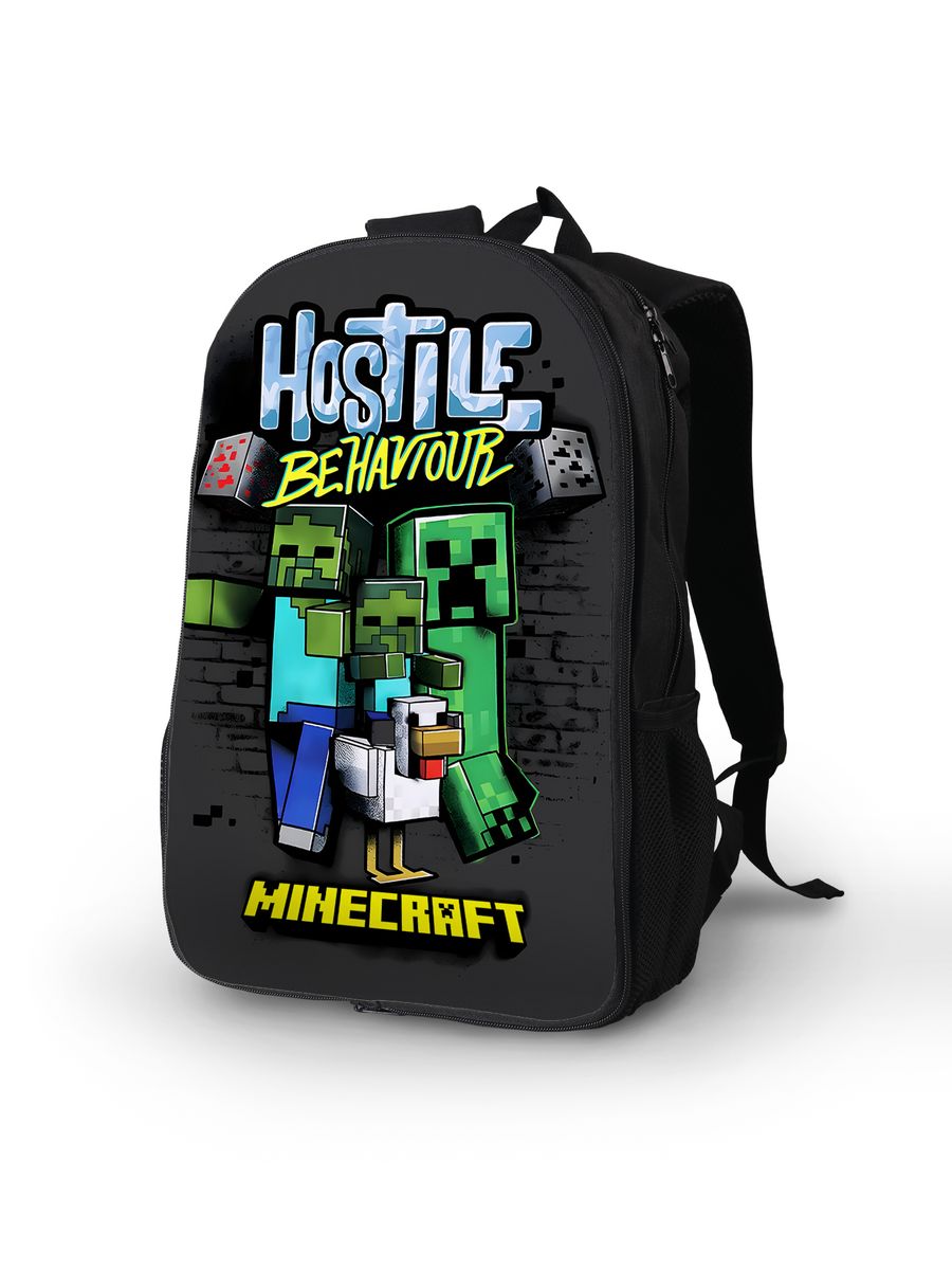 картинка Рюкзак Портфель Манйкрафт Minecraft Игра Game Песочница от магазина Каждому Своё