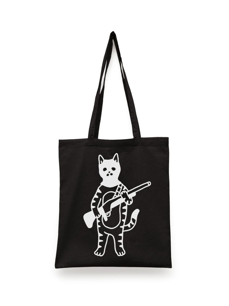 картинка Котик с ружьем Балаклава котенок от магазина Каждому Своё