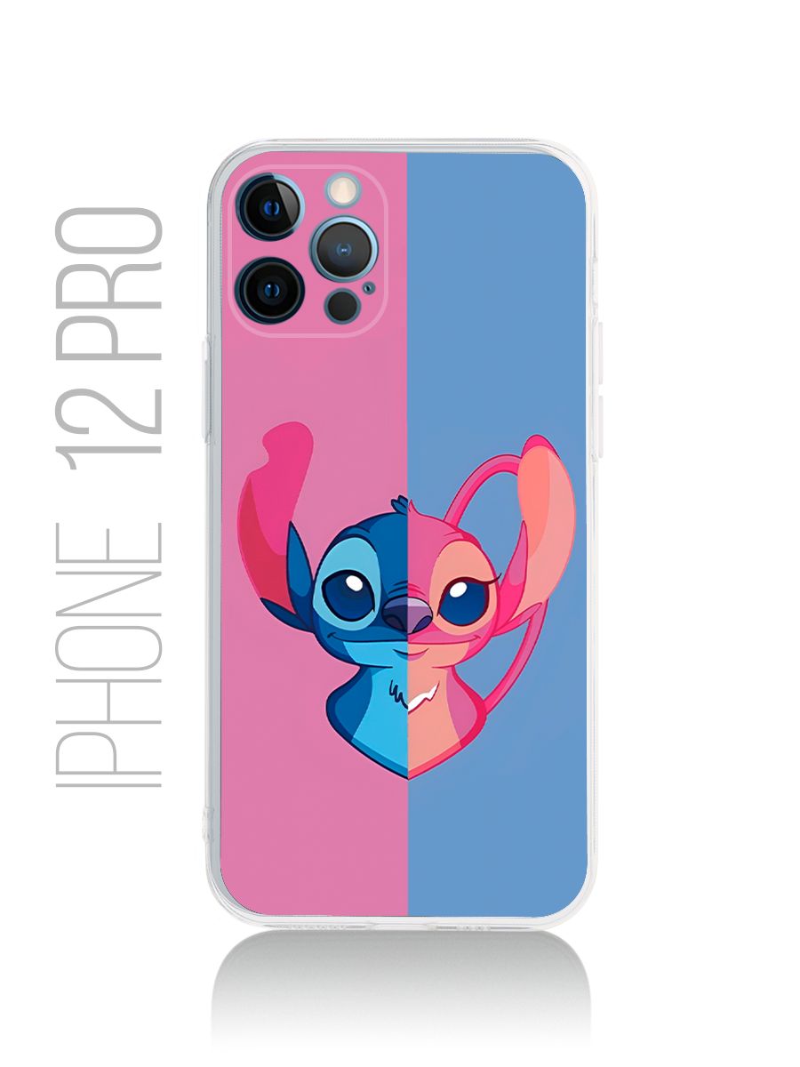 картинка Чехол на Iphone 12 Pro Мультфильм Лило и Стич|Ангел от магазина Каждому Своё