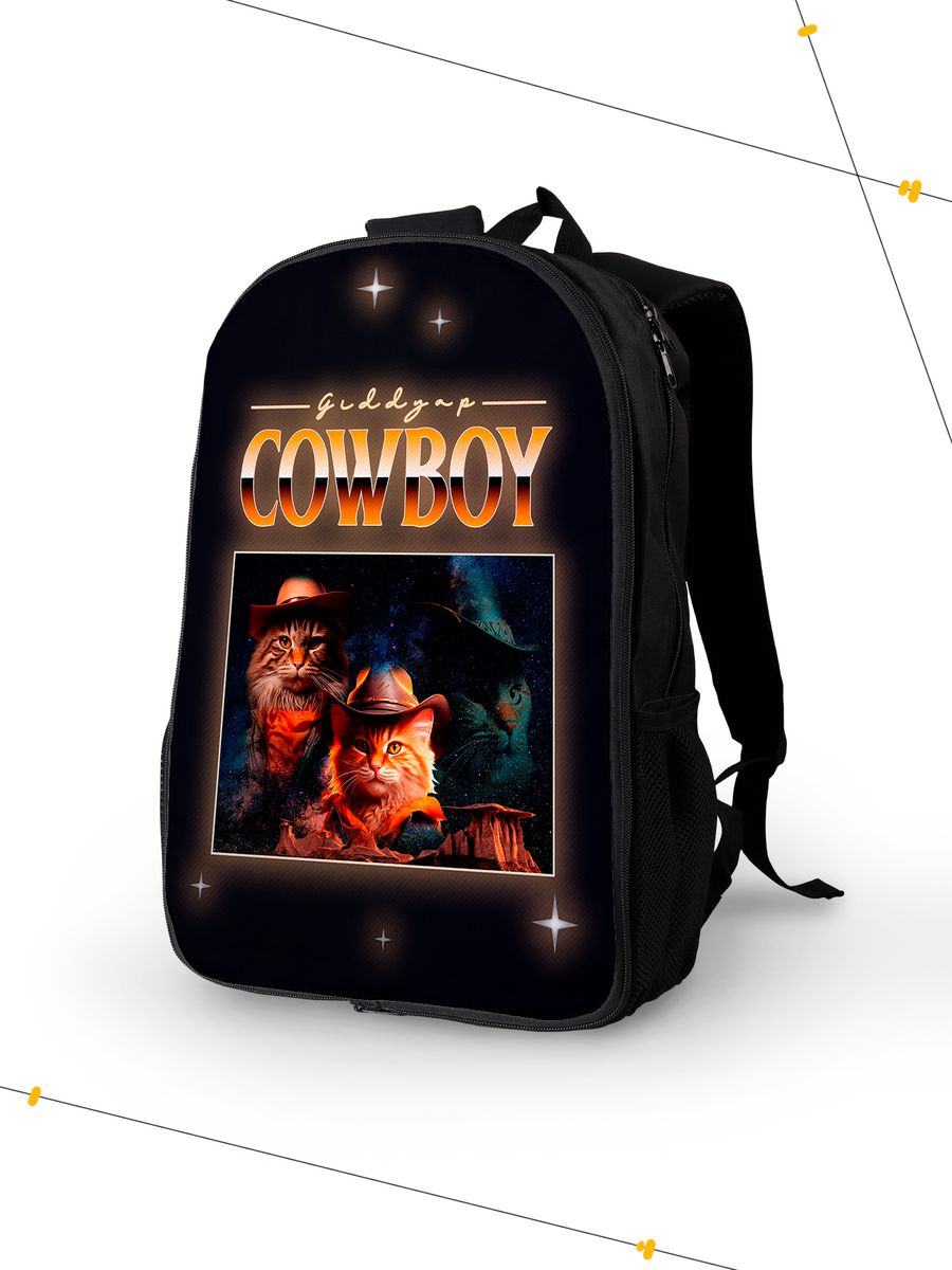 картинка Рюкзак|Guddy Up Cowboy|Погнали Ковбой|Котики от магазина Каждому Своё