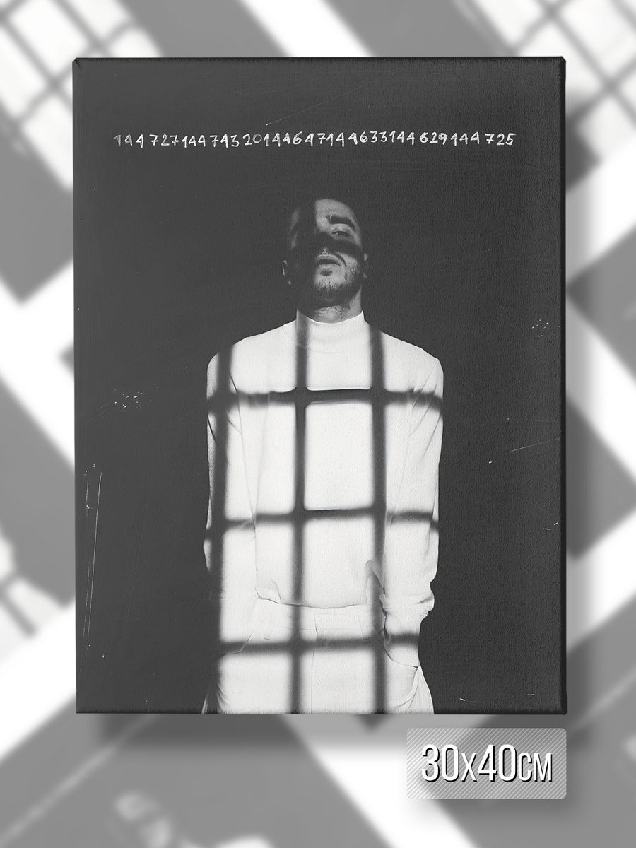 картинка Картина на холсте|Рэпер|Музыкант|Хаски|Дмитрий Кузнецов от магазина Каждому Своё