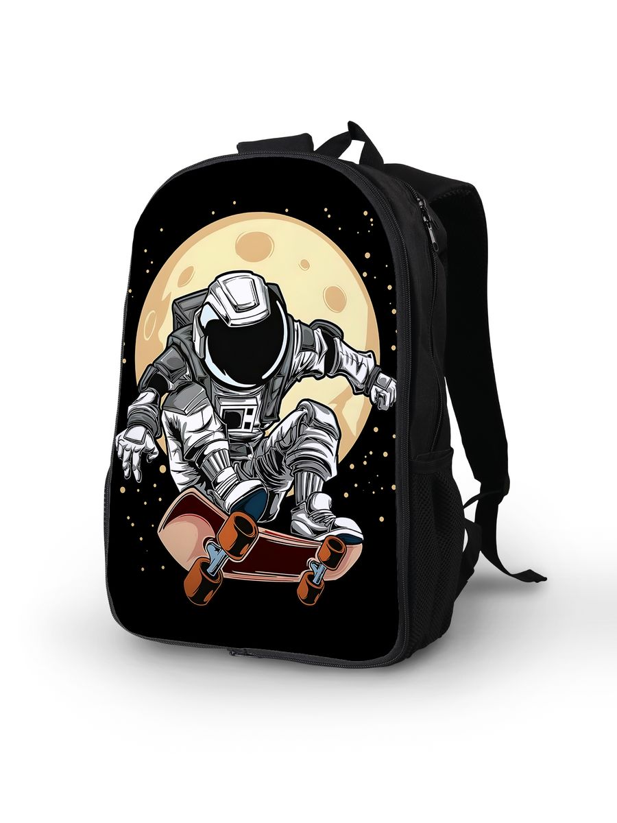 картинка Рюкзак Портфель Космос Звезды Луна Планеты Космонавт от магазина Каждому Своё
