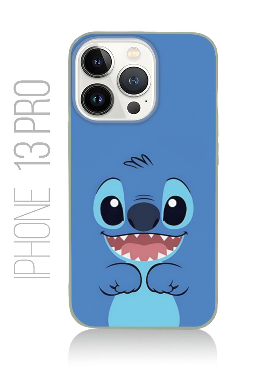 картинка Чехол на Iphone 13 Pro Мультфильм Лило и Стич|Стич от магазина Каждому Своё