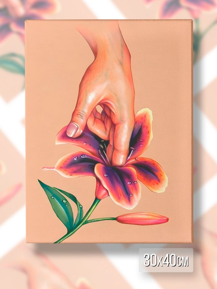 картинка Картина на холсте|Эротика|Erotic|Цветы|Нежность|Любовь от магазина Каждому Своё