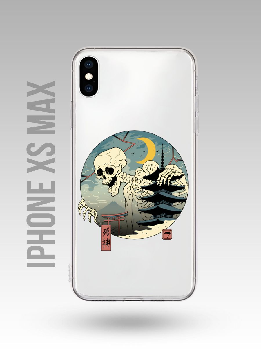 картинка Чехол на Iphone XS MAX Японский Стиль|Япония|Скелет|Гигант от магазина Каждому Своё