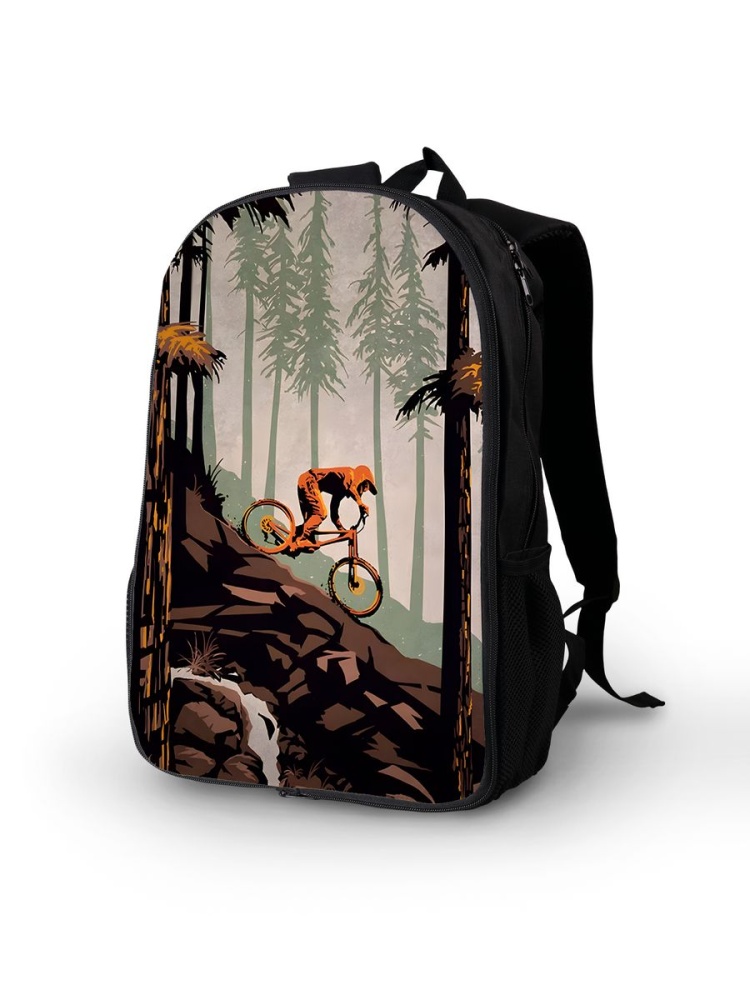картинка Рюкзак|Спорт|Sport|Велоспорт|Пейзаж|Лес|Велосипедист от магазина Каждому Своё