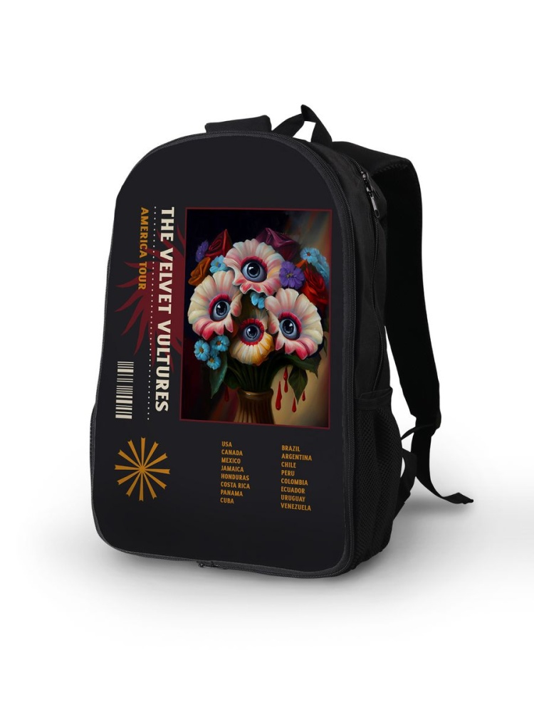 картинка Рюкзак|Flowers|Цветы|Глаза|Y2K|Drain Drill|Дрейн Дрилл от магазина Каждому Своё