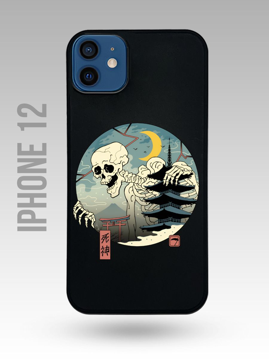 картинка Чехол на Iphone 12 Японский Стиль|Japan|Япония|Скелет|Гигант от магазина Каждому Своё
