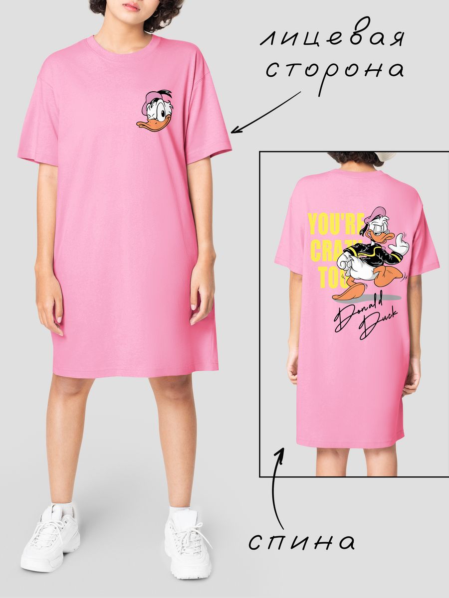 картинка Длинная футболка Donald Duck Дейзи Дак от магазина Каждому Своё