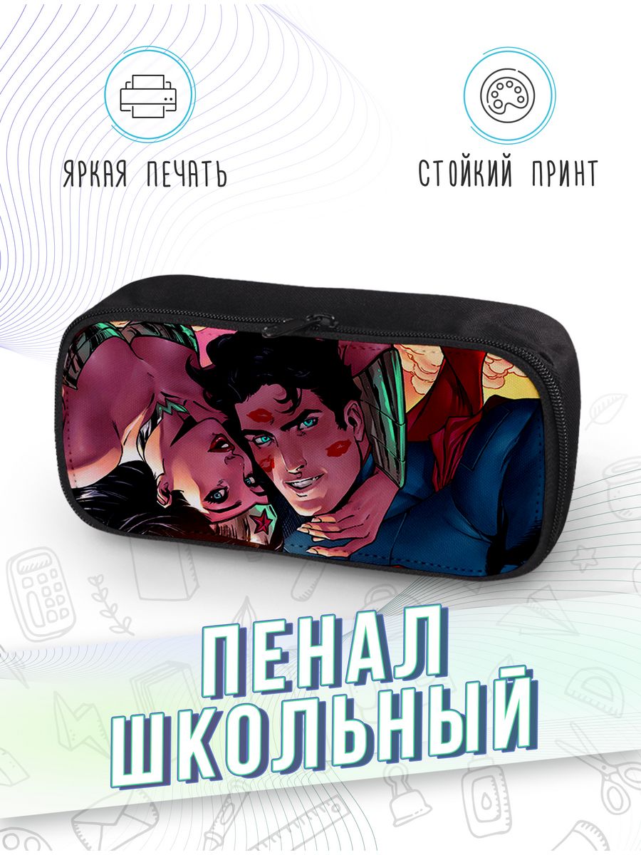картинка Пенал школьный Супергерои ДС Комикс DC Comics супермен от магазина Каждому Своё