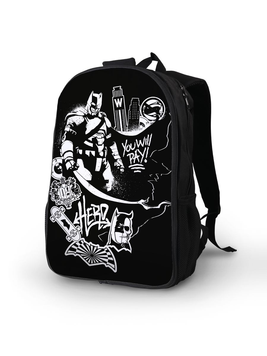 картинка Рюкзак Портфель DC ДС Супергерои Batman Бетмен от магазина Каждому Своё