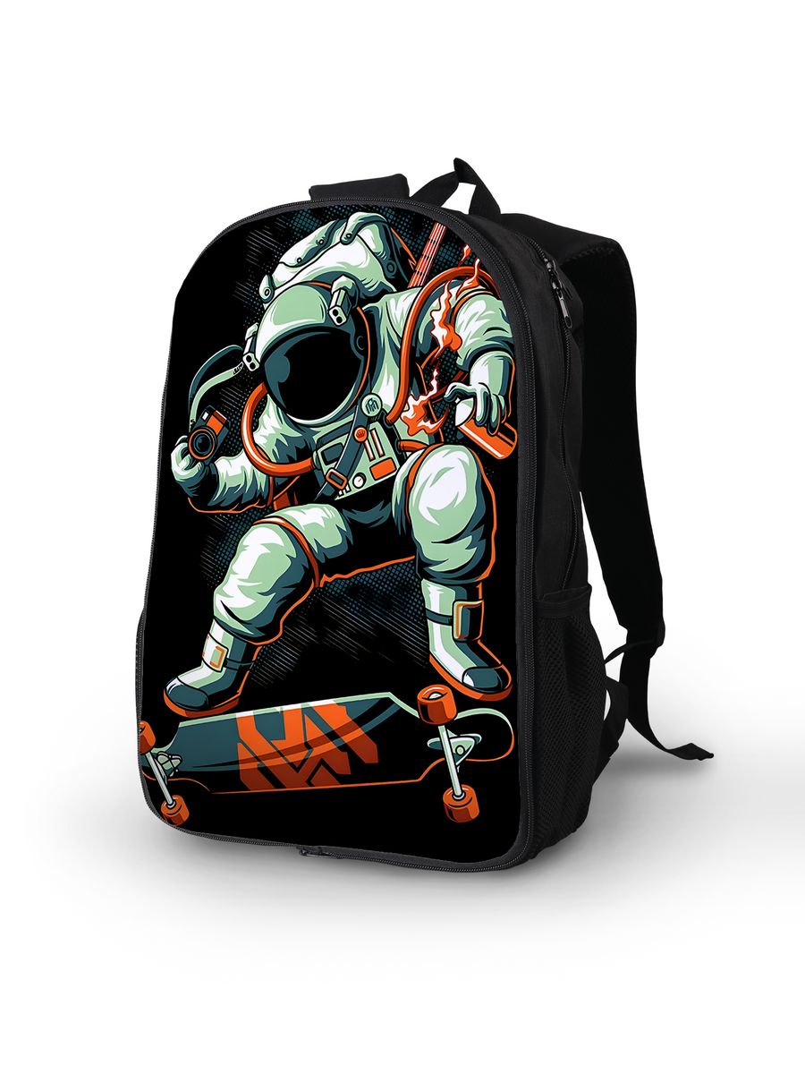 картинка Рюкзак Портфель Космос Звезды Луна Планеты Космонавт от магазина Каждому Своё