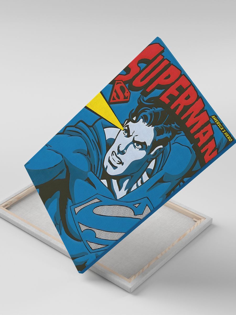 картинка Картина на холсте|DC|ДС|Супергерои|Superman|Супермен от магазина Каждому Своё