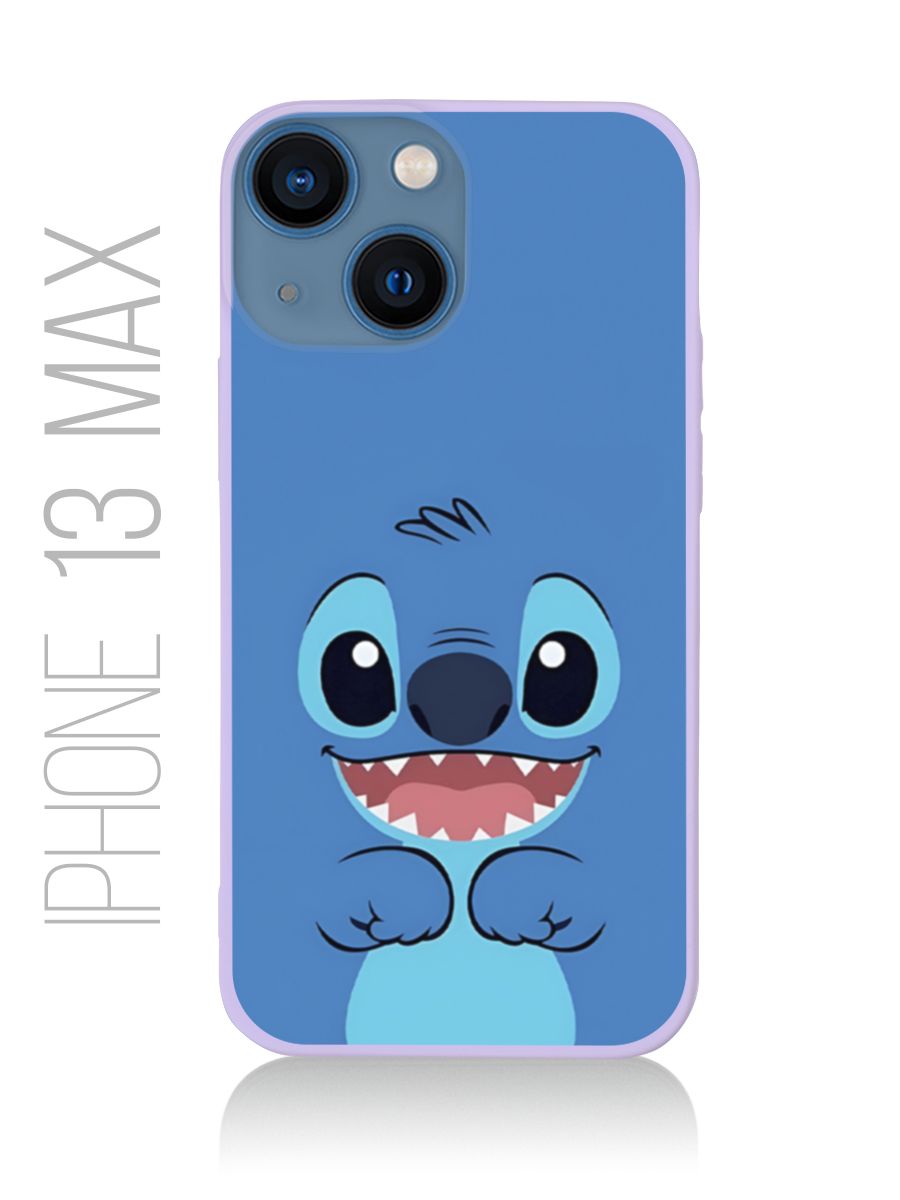картинка Чехол на Iphone 13 Mini Мультфильм Лило и Стич|Стич от магазина Каждому Своё