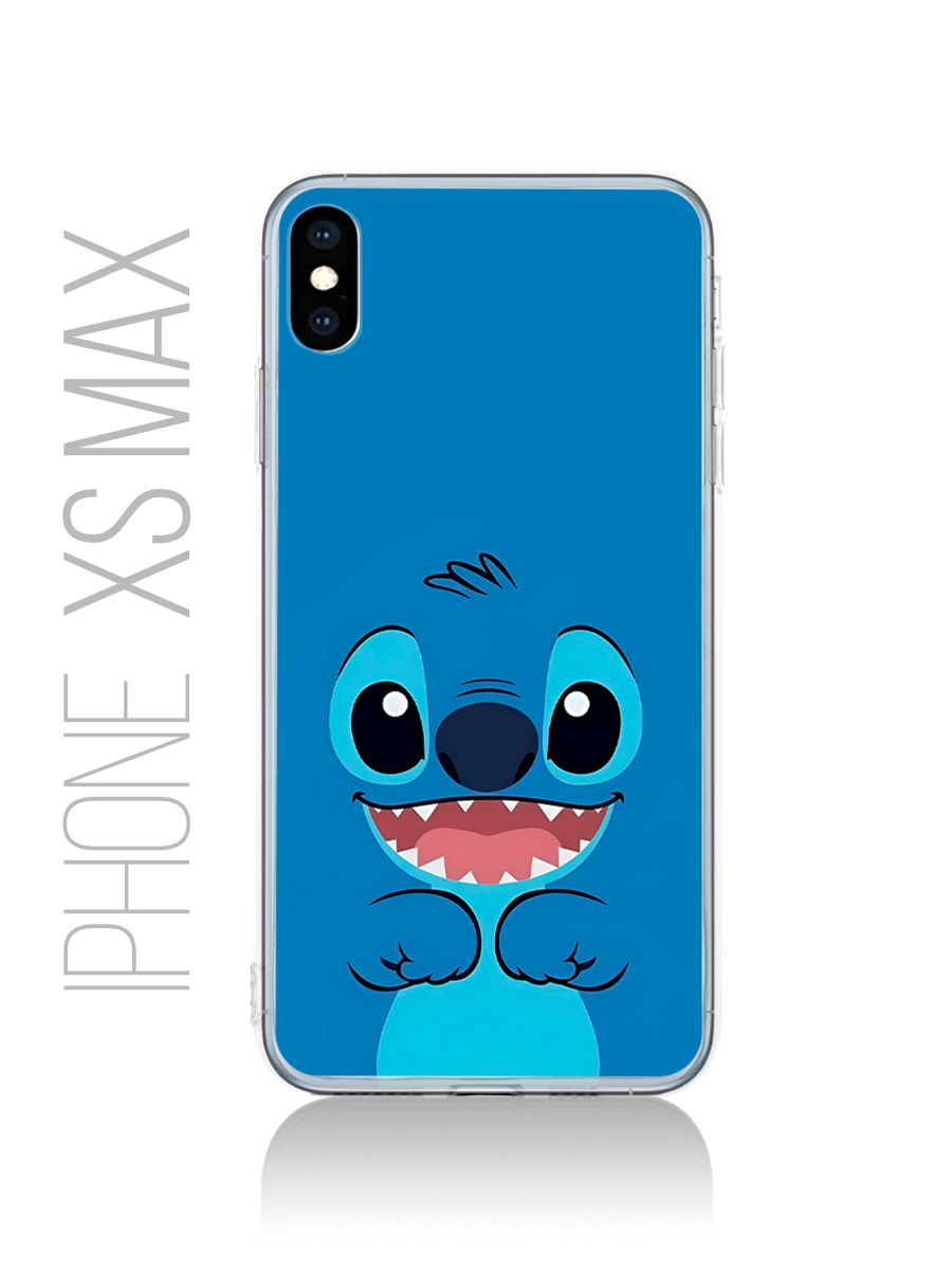 картинка Чехол на Iphone XS MAX Мультфильм Лило и Стич|Стич от магазина Каждому Своё