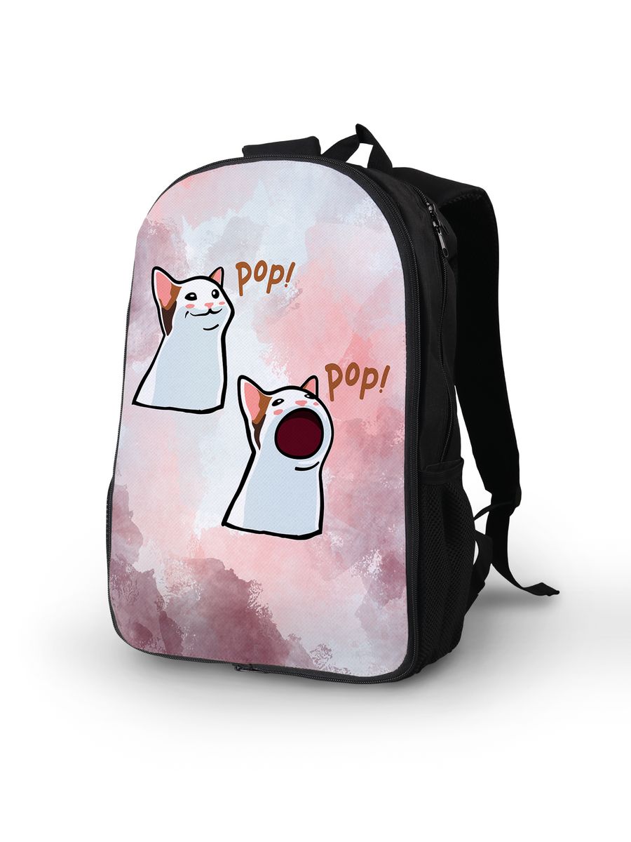 картинка Рюкзак Animals Животные Cat Коты Мем Mem Мемные Котики от магазина Каждому Своё