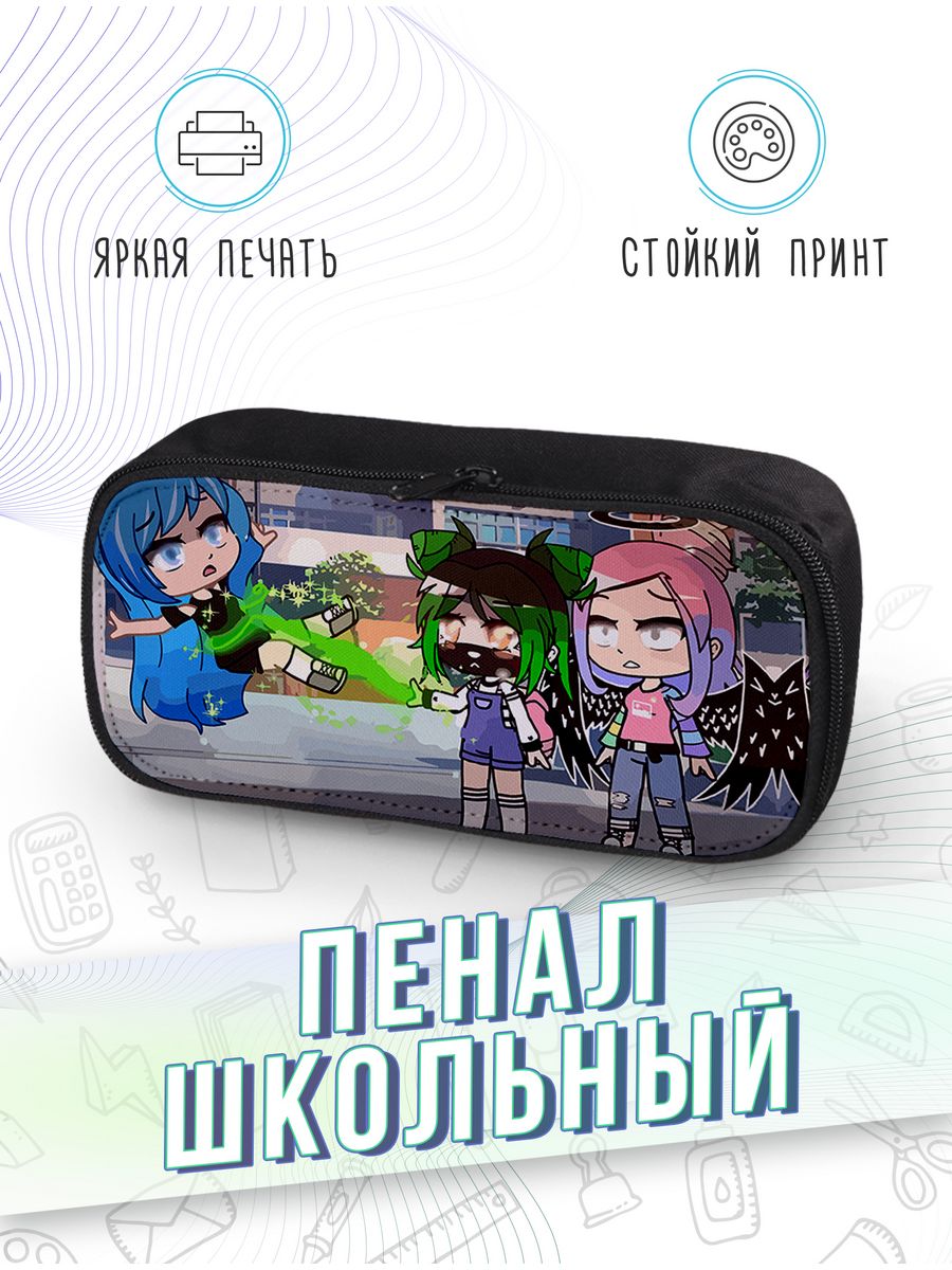 картинка Пенал школьный Roblox Роблокс УЛЙ Ульянка Лана кошка Йоши от магазина Каждому Своё
