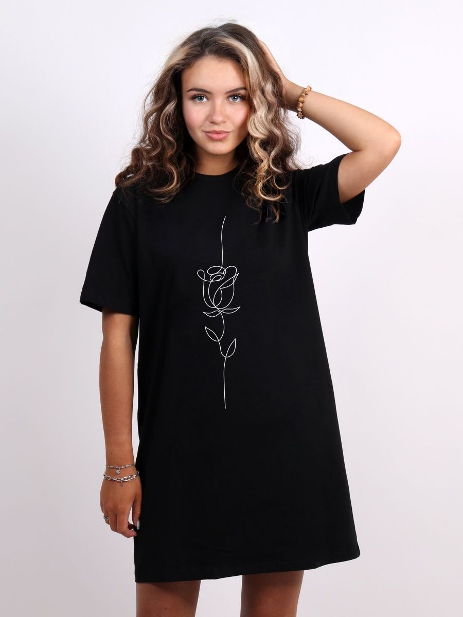 картинка Женское стильное платье с принтом Love от магазина Каждому Своё