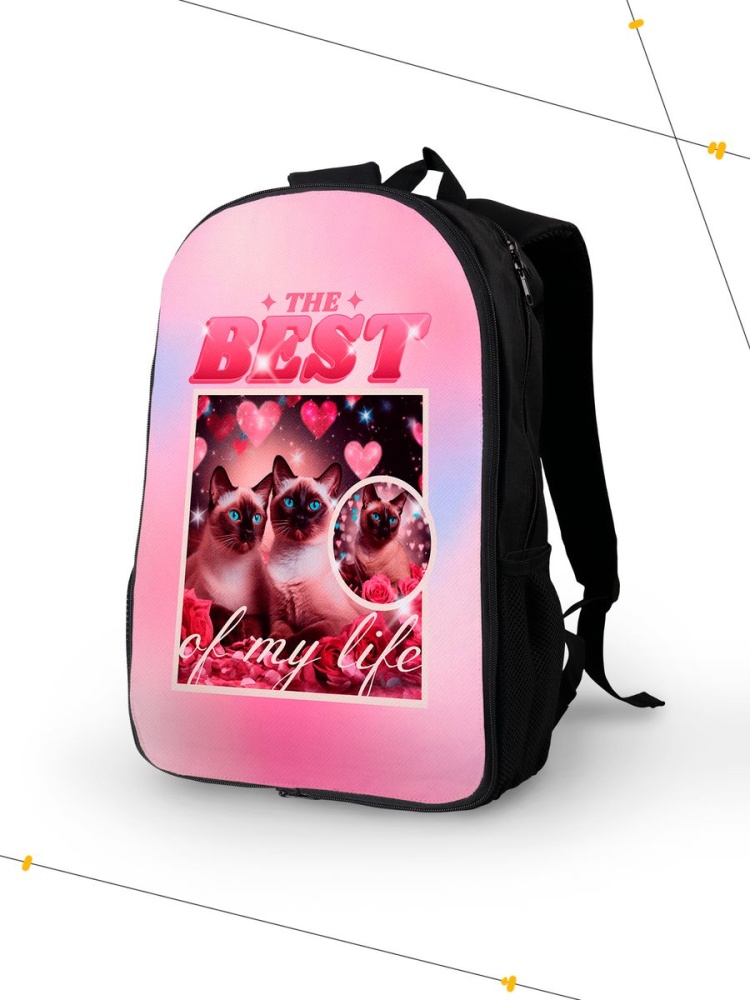 картинка Рюкзак|The Best Of My Life|Лучшее в моей жизни|Котики от магазина Каждому Своё