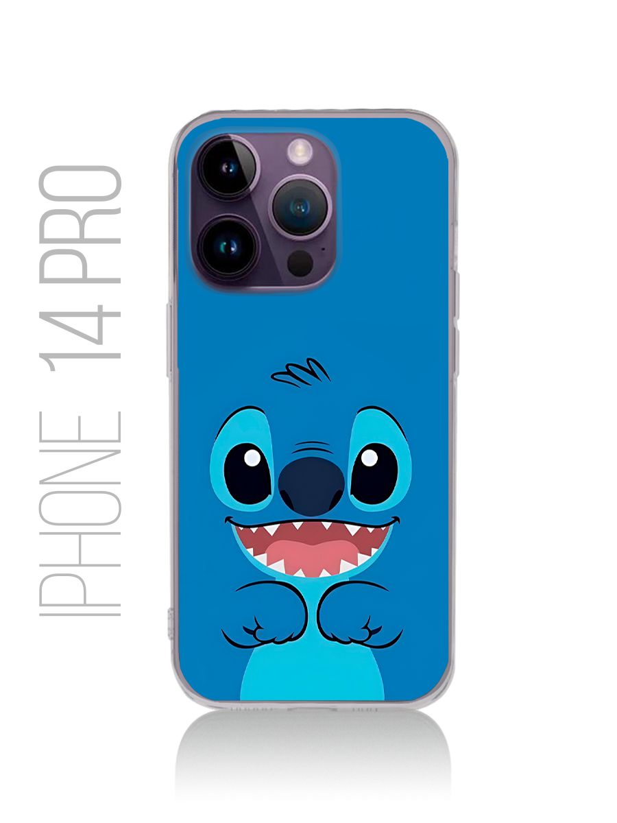 картинка Чехол на Iphone 14 Pro Мультфильм Лило и Стич|Стич от магазина Каждому Своё