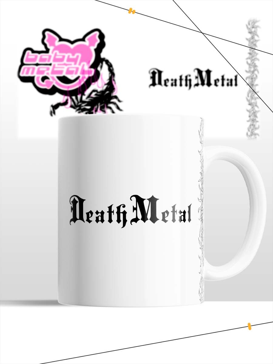 картинка Кружка Аниме Death Metal Хеллоу Китти Baby metal от магазина Каждому Своё