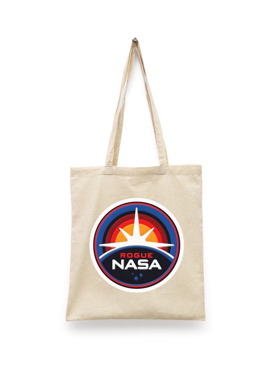 картинка Шоппер принт логотип Наса NASA от магазина Каждому Своё