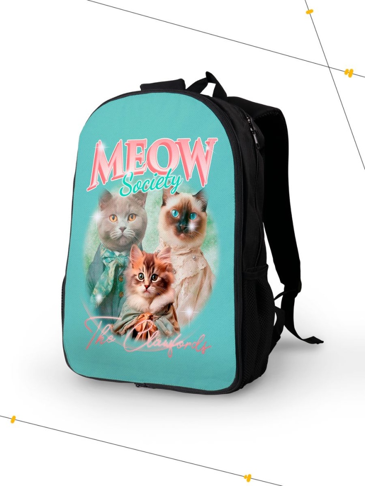 картинка Рюкзак|Meow Society|Общество Мяу|Животные|Котики от магазина Каждому Своё