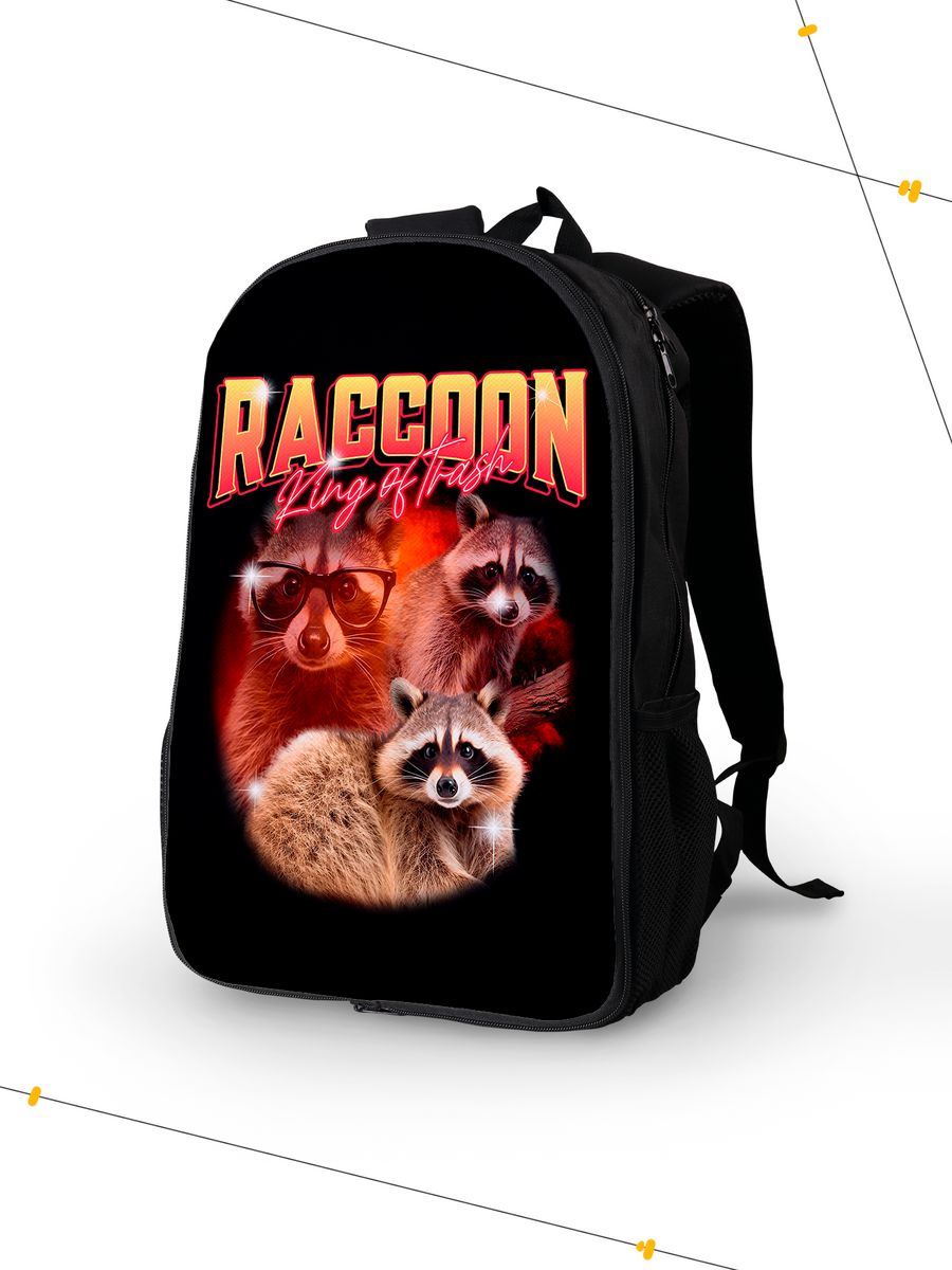 картинка Рюкзак|Raccoon King Of Trash|Еноты Короли Мусора от магазина Каждому Своё